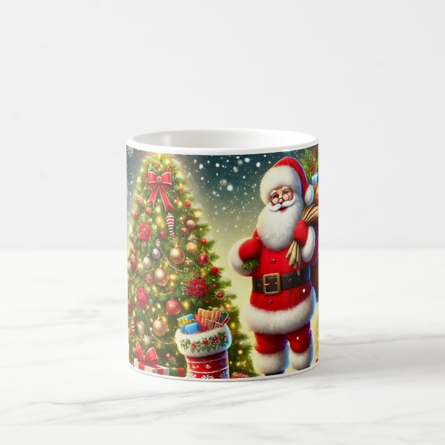 Caneca de café natalícia do Papai Noel (Centro)