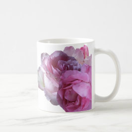 Caneca De Café Natalie personalizável nome bonito rosa-flores ros