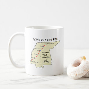 Caneca De Café Natchez Trace Route Map Coffee Mug