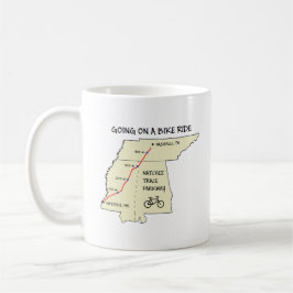 Caneca De Café Natchez Trace Route Map Coffee Mug