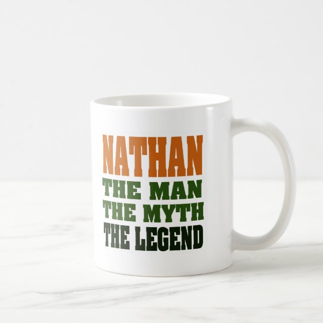 Caneca De Café NATHAN - homem, o mito, a legenda (Direita)