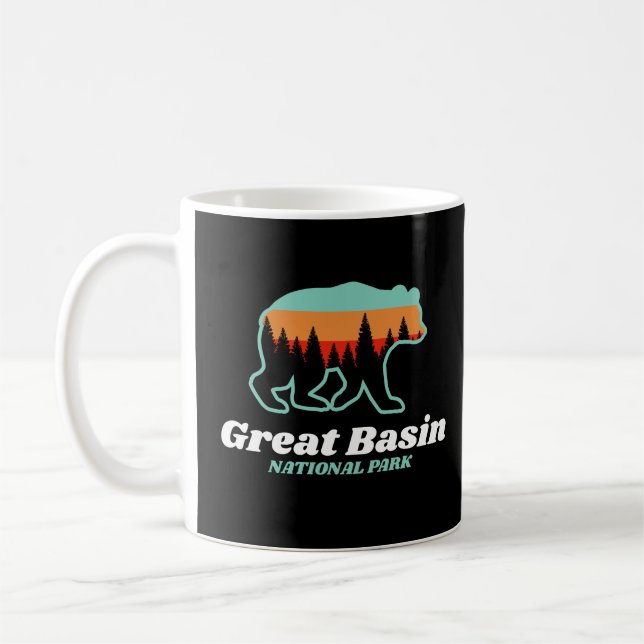 Caneca De Café National Park Nevada Bear Retro (Esquerda)