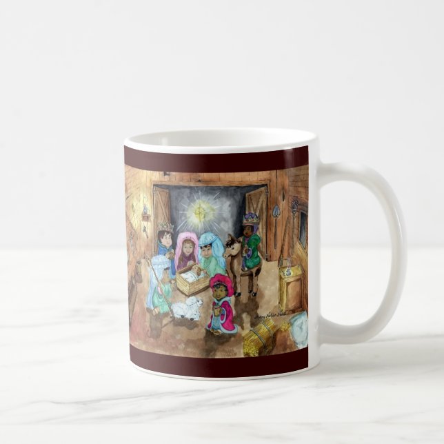 Caneca De Café Natividade do Natal (Direita)