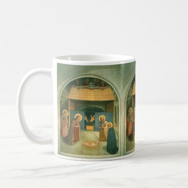 Caneca De Café Natividade por Fra Angelico (Esquerda)
