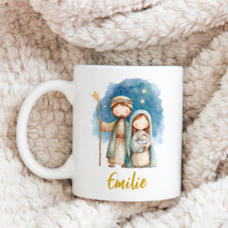 Caneca De Café Nativity Christmas Mug Holy Family Religious Gift