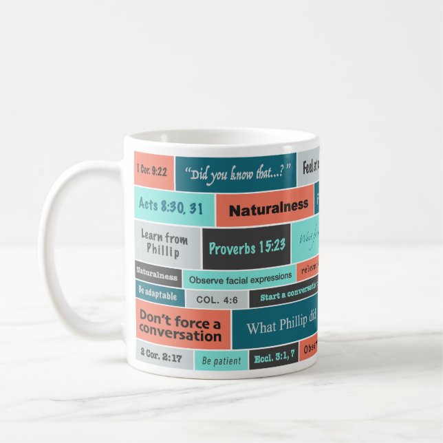 Caneca De Café Naturalness JW Love Pessoas & Make Discíples Mug (Esquerda)