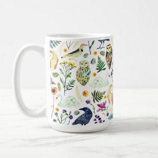 Caneca De Café Nature-Inspired Botanical Pattern Decorative Throw