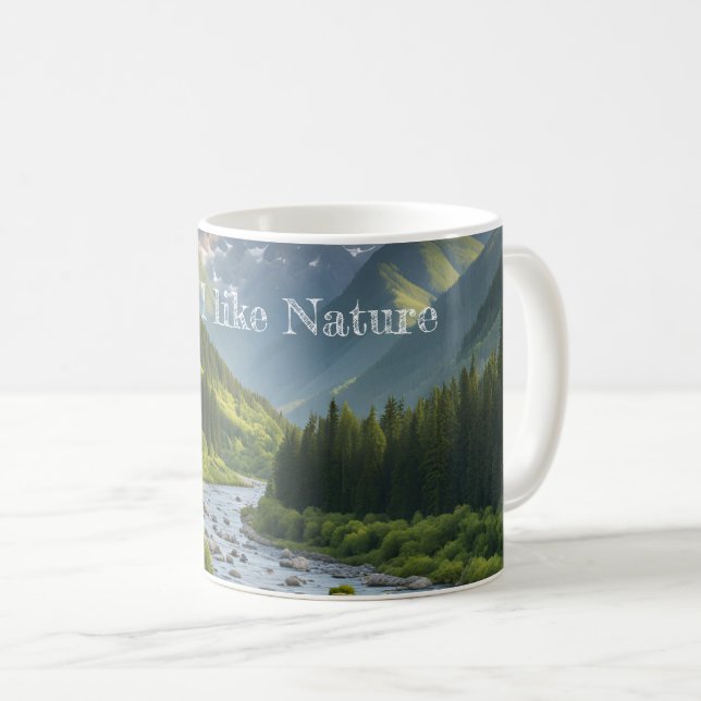 Caneca De Café Natureza (Frente Esquerda)