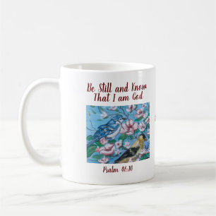 Caneca De Café Natureza Aves Bíblia Verso Aposentação Personaliza