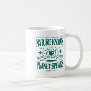 Caneca De Café Natureza Conhece Planeta Fala Proteção Ambiental