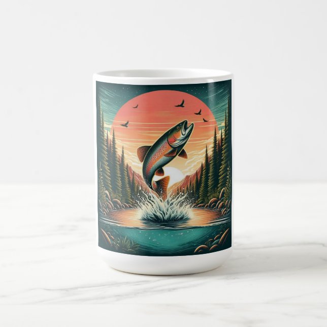 Caneca De Café Natureza da truta-espumante (Centro)