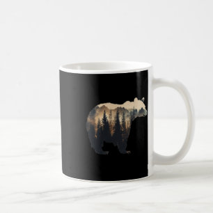 Caneca De Café Natureza Floresta Montanhas Árvores Vida Selvagem