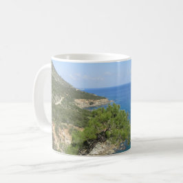 Caneca De Café Natureza Fotografia Mediterrâneo Montanha e Mar
