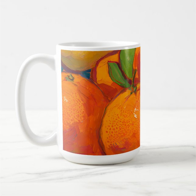 Caneca De Café Natureza-Morta com Laranjas e Limões (Esquerda)