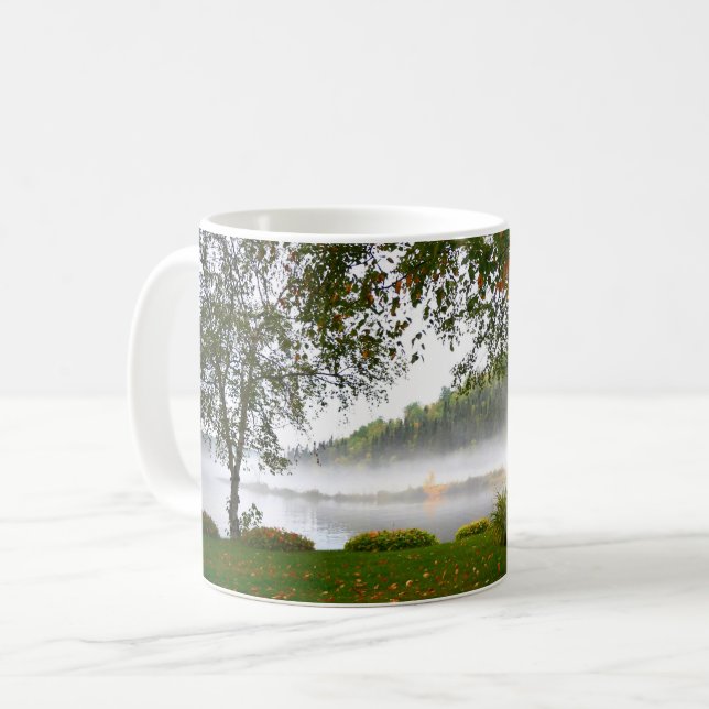 Caneca De Café Natureza pelo lago (Frente Esquerda)