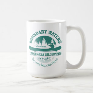 Caneca De Café Natureza selvagem de rastro das águas