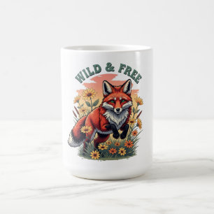 Caneca De Café Natureza Selvagem Natureza Selvagem Fox Mug Vintag