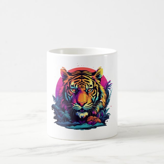 Caneca de Café Natureza Tigre (Centro)