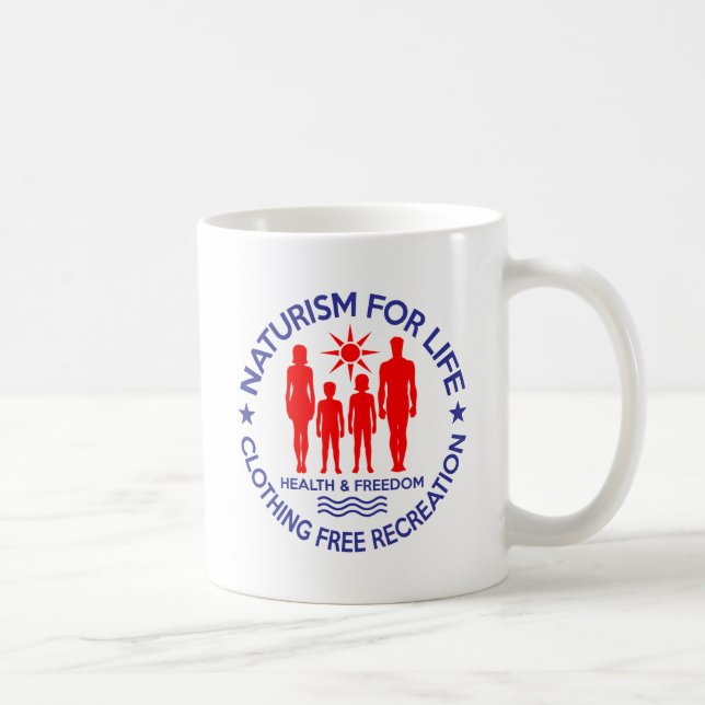 Caneca De Café Naturista - Naturismo Para A Vida (Direita)