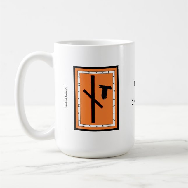 Caneca De Café Naudhiz Rune Mug - Superando! (Esquerda)