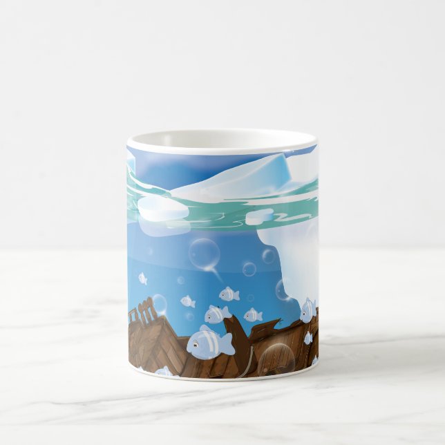 Caneca De Café Naufrágio Ártico Subaquático (Centro)