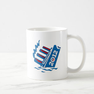 Caneca De Café Naufrágio do navio de Obama 2012