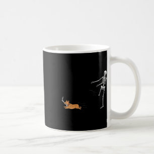 Caneca De Café Naughn Corgi Dog Diversão Skeleton Halloween