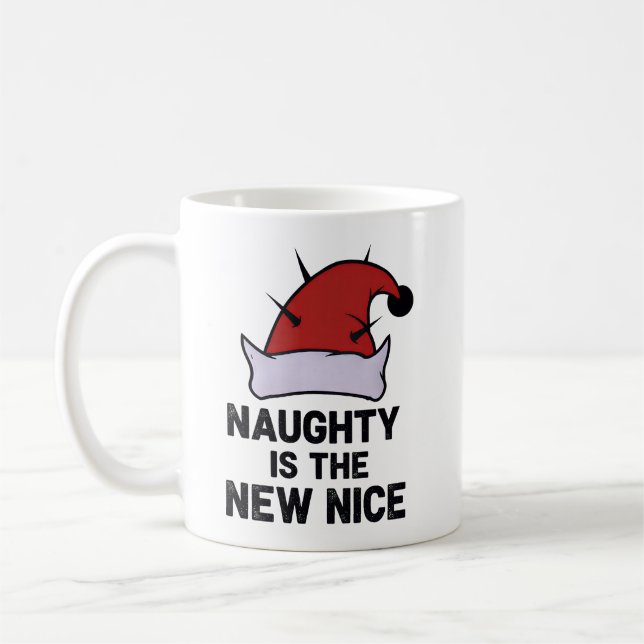 Caneca De Café Naughty Is The New Nice, Christmas Rebel Elf (Esquerda)