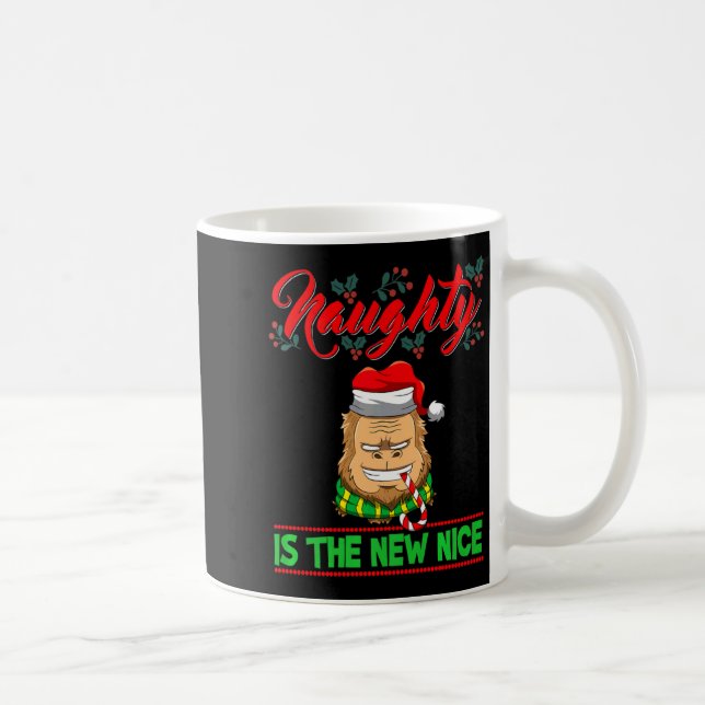 Caneca De Café Naughty Is The New Nice Christmas Santa Xmas Premi (Direita)