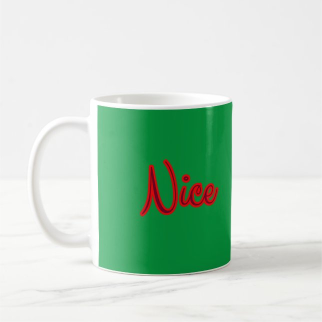 Caneca De Café Naughty Nice Mug (Esquerda)