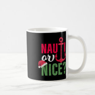 Caneca De Café Nauti Ou Legal Papai Noel Engraçado Natal Em Julho