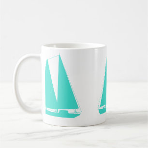 Caneca De Café Náutica Turquesa