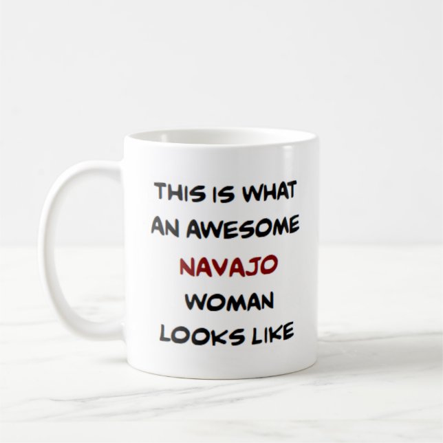 Caneca De Café navajo woman, awesome coffee mug (Esquerda)