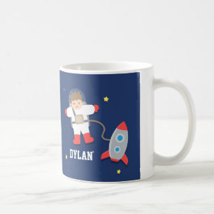 Caneca De Café Nave Espacial Espaço Exterior Pequeno Astronauta P