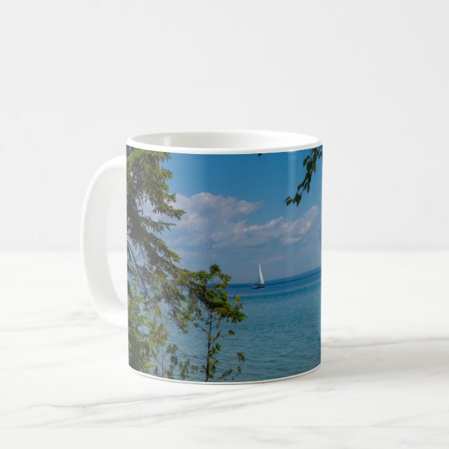 Caneca De Café Navegação Em Mackinac Coffee Mug (Frente Esquerda)