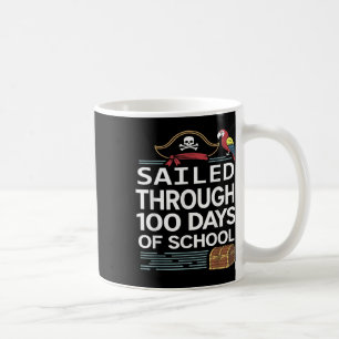 Caneca De Café Navegação Por 100 Dias De Teac De Navio Pirata Esc