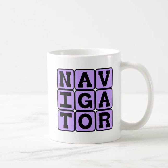 Caneca De Café Navegador, Mestre do Mapa (Direita)