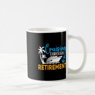 Caneca De Café Navegando pela Aposentadoria Piada Cruzeiro Aposen