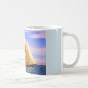 Caneca De Café Navegando Pelo Som
