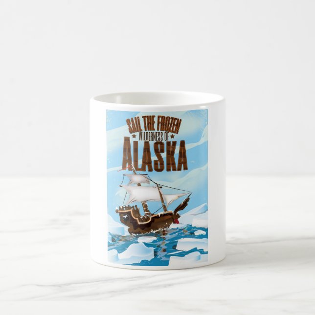 Caneca De Café Navegue pelo deserto congelado do Alasca (Centro)
