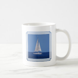Caneca De Café Navigação no azul de oceano
