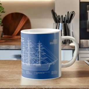 Caneca De Café Navio Clipper Flying Cloud - Projeto ABD