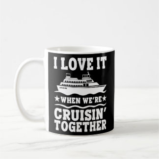 Caneca De Café Navio de Cruzeiro Adoro quando estamos cruzando