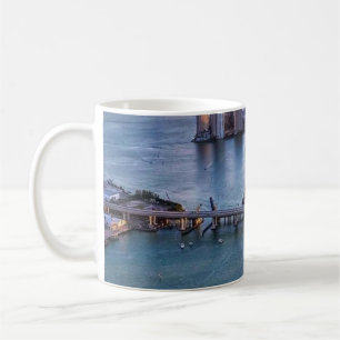 Caneca De Café Navio de Cruzeiro do Pôr do Sol de Miami & Paisage