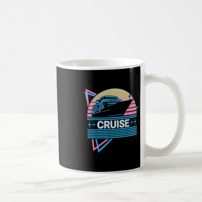 Caneca De Café Navio de Cruzeiro Retro (Direita)