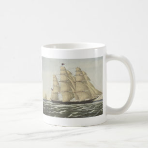 Caneca De Café Navio de tosquiadeira, nuvem de voo