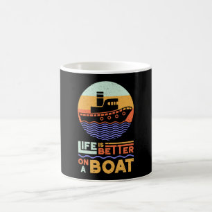 Caneca De Café Navio de vela à vela capitão Sea Sailor Idea