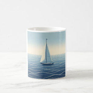 Caneca De Café Navio de vela no alto mar