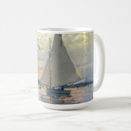 Caneca De Café Navio de vela no Le Petit-Gennevilliers por Claude