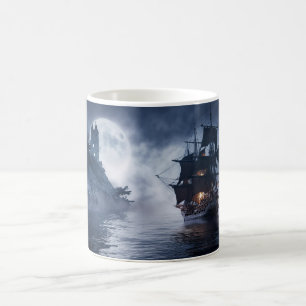 Caneca De Café Navio Galeão Pirata Espanhol